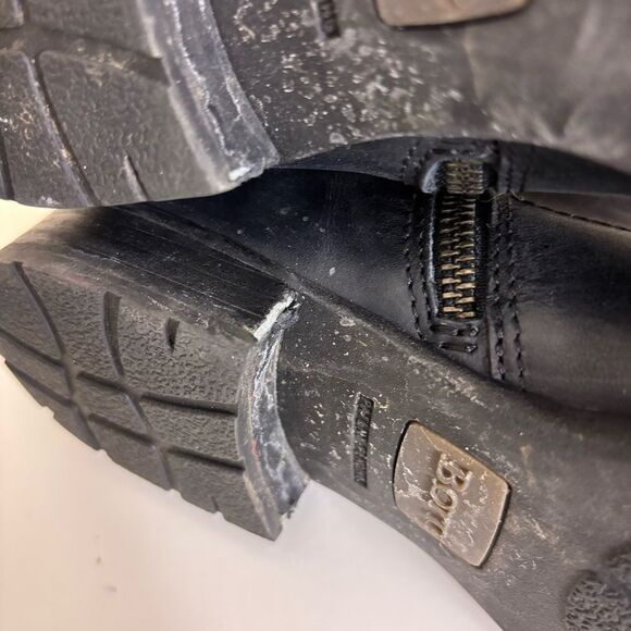 Born Black Leather Buckle Side Riding Boots Size 9.5 - Picture 12 of 12